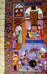 Scena di banchetto, doppia miniatura, parte II